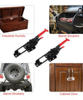 Four Pack Beefy Heavy Duty Toggle Latch Clamps Self Locking Adjustable, 700 Lbs Holding Capacity on cabinet, smoker, trunk