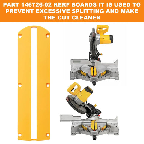 Kerf Plate Replacement For 10 Inch And 12 Inch Non Sliding Miter Saws Fits DWS713 DWS715 DWS716 DW705 Throat Plate