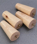 Solid Wood Furniture Legs Kit Four Pieces With Non Slip Feet For Tables Sofas Cabinets And Wardrobes Easy Install