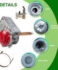Details of Natural Gas Water Heater Valve And Thermostat Replacement Parts Kit With 3.8 In Shank And Copper Probe Eco Shutoff