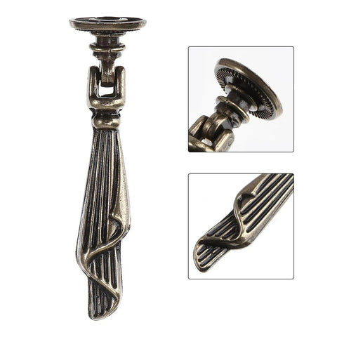 Set Of 4 Vintage Retro Zinc Alloy Cabinet Pull Ring Handles For Kitchen Cabinets Dressers Cupboards Rustic Furniture Hardware Easy Install, detailed view of handle design.