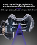Right-hand baitcasting fishing reel with 7.0:1 gear ratio and dual brake system in dark finish.