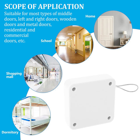 Quiet Automatic Rope Spring Door Closer for Home Use, Self Closing Door System With ABS And Steel Wire, application scope.