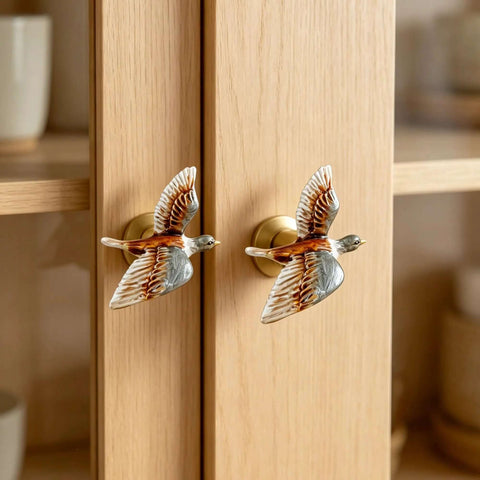 Totally Cool Duck Shaped Metal Cabinet Knobs Set Of 2 Hand Painted Drawer Pulls With Mounting Screws For Cabinets Closets Doors And Home Decor That Adds A Cute Touch To Any Room In The House on wooden cabinet