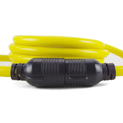 L14-30 Generator Extension Cord 25Ft From L14-30P To L14-30R SJTW 10 Gauge 4 Prong Beefy Heavy Duty Twist Lock Power Cable with black connector