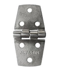 316 Stainless Steel Back Polished Casting Hinge With 6 Holes For Boat Cabin Doors Flush Replacement 76x38mm view from top