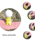 Durable Plastic Golf Tees For Indoor Practice And Simulator Use 16-Pack Black Mat Tees For Winter Turf And Driving Range Elastic Break-Resistant