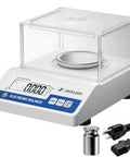 Milligram Scale 0.001g Accuracy, 500g Digital Analytical Balance with Windshield, LCD Display, 200g Calibration Weight