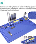 Anti Slip Magnetic Silicone Work Mat Heat Resistant Up To 932 Degrees Fahrenheit, 500 Degrees Celsius Large with tools