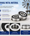 Windmill Bearing Repair Kit with Sealed Bearings One Half Inch Inner Diameter and One and Three Eighths Inch Outer Diameter DIY Friendly