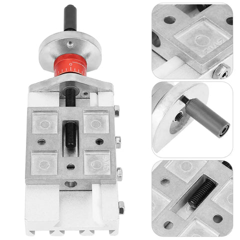 No Mess Around Z008M Mini Lathe Cross Slide Attachment with aluminum alloy body, features adjustable dials for precision milling.