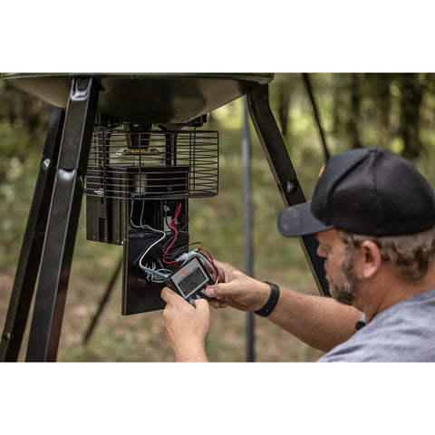Wildgame Innovations Trophy Hunter 6V Digital Feeder Kit Offers Weather Resistant Durable Easy To Use Power Control Unit That Helps You Easily Attract And Pattern Game For The Best Hunting Experience Season After Season