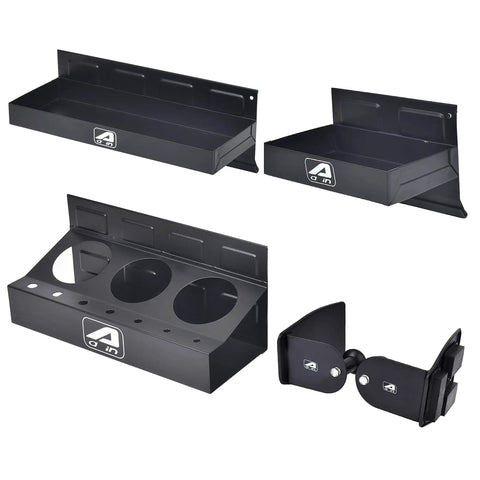 Magnetic Shelf Tool Box Tray Set 4 Piece Heavy Duty Steel Organizer For Tools And Parts With Extra Strong Magnets