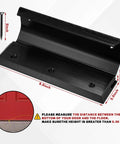 Two Pack Heavy Duty Door Brace Lock For French And Standard Doors Night Safe Barricade Security Bar Iron Construction In Black