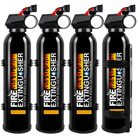 Portable Home Fire Extinguisher Kit 8 In 1 A B C K 620ml With Mounting Bracket For Vehicle Boat Kitchen RV Truck Office Easy Access Safety Everyday Carry Grab And Go