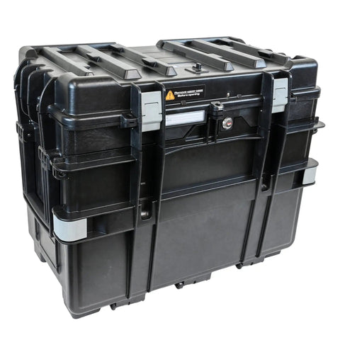 Gray Heavy Duty Rolling Tool Chest With Four Deep Locking Drawers, Stackable Industrial Workhorse, Impact Resistant And Water Proof Build For Pros On The Move
