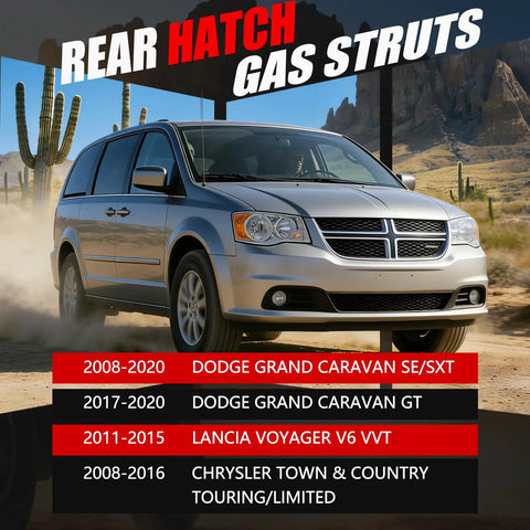 6124 Hatch Liftgate Struts For 2008 2016 Chrysler Town And Country And 2008 2020 Dodge Grand Caravan Rear Hatch Supports