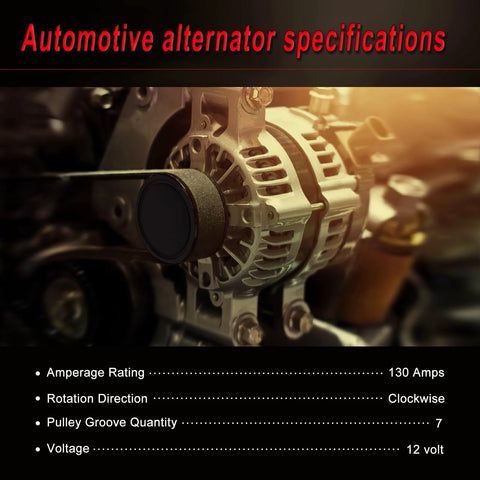 Beefed Up Alternator Replacement For Nissan Armada 2007 2015 Frontier 2008 2019 Pathfinder 2008 2015 Titan 2007 2015 Xterra 2007 2015 Equator 2009 2012 QX56 2008 2010 NV1500 NV2500 NV3500 2012 2017 Replaces 23100ZH00A close up