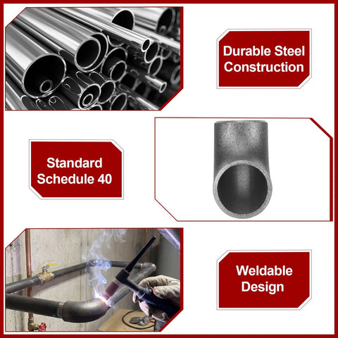 15 Pcs 1-1/4 Inch Seamless Steel Pipe Fittings Handrail Elbows 90 Degree Weldable Butt Weld Schedule 40 Iron Fittings