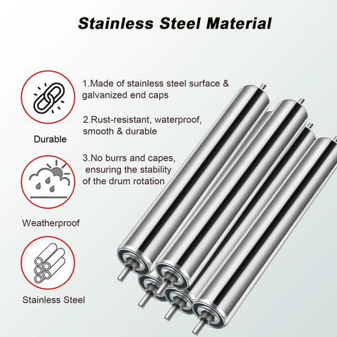 Two Pack Light Duty Roller Conveyor With Thick Galvanized Ends No Fuss Smooth Rolling Super Slick Rust Proof Finish Built Legit For Busy Docks Warehouses And Shipping Floors