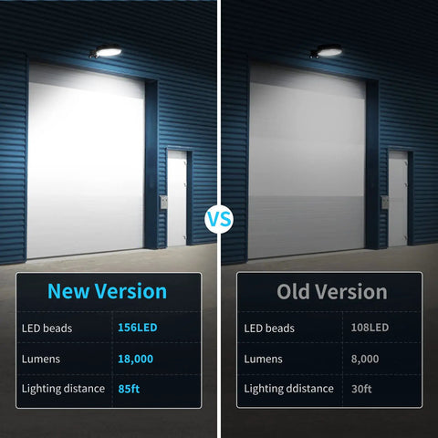 2 Pack 150W LED Barn Light Dusk To Dawn Outdoor Security Flood Light With Photocell Sensor 12,000 Lumens IP65 Waterproof 5000K Daylight Bright As Day Replacement For 900W MH HPS Barn Garage Yard