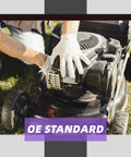 Go To Starter Replacement Kit for Courage Engine Starters and Johnson Electric Starters being installed on a lawn mower