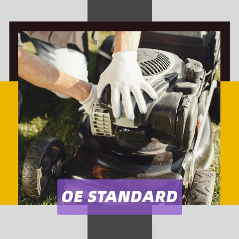 Go To Starter Replacement Kit for Courage Engine Starters and Johnson Electric Starters being installed on a lawn mower