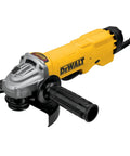 Badass 6 Inch Angle Grinder With 13 Amp Motor And 9000 Rpm Speed features a yellow and silver design, durable for metal cutting tasks.