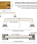 10 Pack Brushed Champagne Bronze Cabinet Pulls Three And Three Quarters Inch Hole Center Zinc Alloy Handles dimensions