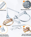 360 Piece Heavy Duty Pin Kit For Trailers Tractors Trucks Mowers And Farm Equipment with hitch, hair, lynch pins shown