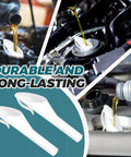 Two Pack Capless Gas Tank Funnel For Cars Durable Polypropylene Fuel Funnel Set For Automotive Maintenance in use.