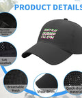 Dope Dark Gray Adjustable Baseball Cap For Men With Classic Fit displaying breathable mesh and soft sweatband details