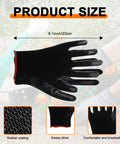 Tough As Nails Nitrile Coated Work Gloves Bulk Pack Of 72 Pairs For Mechanics And Yard Jobs With Non Slip Palm Grip and Low Fatigue shown with size 9.1 inch.
