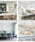 Dope Gold Lantern Chandelier Pendant Light Fixture in modern dining and kitchen settings, diameter 15.5 inches, 4-light design.