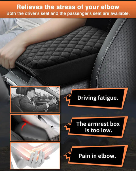 Subaru Outback Center Console Cover 2020-2026 Custom Fit Armrest Pad Protector with quilted design reducing elbow stress.