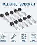 Heavy Duty Pack Of Ten Rock Solid Hall Effect Sensors With Oh49E And Ss49E Compatibility For Pro Industrial Workflows and Smooth Scientific Setups That Just Hit The Spot Every Time in TO-92 package.