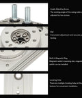 MSQB-10A pneumatic rotary actuator; metal housing with front dial, adjustment screws, magnetic ring and mounting holes.