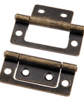 Antique Style Dope Cabinet Hinges Two Pack 50x24mm Decorative Cabinet Drawer Door Butt Hinge For Jewelry Box Chest And Vintage Dressers With Screws Easy Install, antique brass