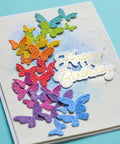 Colorful butterfly metal die cuts on DIY card from 11 Piece Butterfly Metal Die Cuts Set For DIY Cards Scrapbooking And Embossing Frames Wedding Stencils High Detail Carbon Steel Dies For Paper Crafts Photos And Card Making Dope Craft Kit
