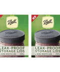 Awesome Leak Proof Plastic Lids for Wide Mouth Mason Jars For Canning Pickling Juices Jams And Jellies BPA Free Made In USA Ridge Edge Grip