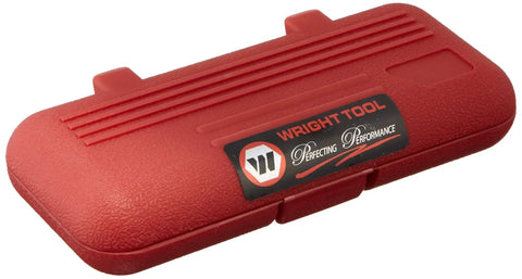 Red case for Three Eighths Inch Drive Hex Bit Socket Set Seven Piece 1 Eighth To 3 Eighths Inch Bits For DIY Projects Durable Steel