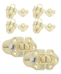 Six Piece Heavy Duty Duck Bill Toggle Latch Clasp Set For Sturdy Toolbox Wood Box And Cabinet Make It Lock Secure Easy Install, gold metal latches.