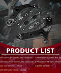 Heavy Duty Front Lower Control Arm Kit With Ball Joints Sway Bar Links And Tie Rods For Smooth Rides And Sharp Steering Performance Upgrade Your Suspension System Today, black steel parts