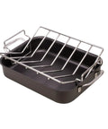 V Shaped Roasting Rack For Even Cooking And Juicy Results Chrome Plated Steel Elevates Meat Poultry And Vegetables In Roasting Pan