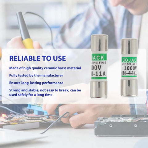 Fast Acting Replacement Fuses For Digital Multimeters 11A 1000V And 440mA 1000V Pack Of 6 Ideal For Fluke And Other DMMs