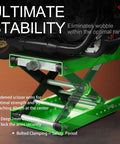 Heavy Duty Aluminum Motorcycle Scissor Lift Jack 1100 Lbs with Upgraded M16 Screw and Dual Reinforcement Shafts for Superior Stability