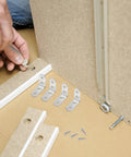 Installing 16Pc L Shaped Corner Brackets For Cabinets And Tables Right Angle Joints Cold Rolled Steel Furniture Connectors