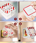 Emergency Stop Button Cover Box Type Transparent Guard Lockout Shield for Stop Button, showing lockout application.