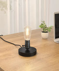 Vintage Industrial Table Lamp Base With Plug In Cord And On Off Switch E26 E27 Desk Light For Home Office Bedroom