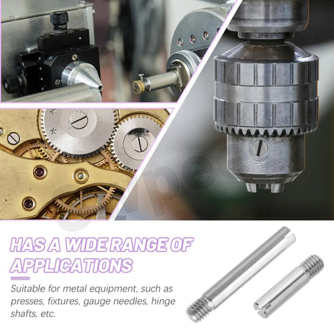 Pro Grade 48 Pcs M4 Dowel Pin Kit With Slotted Pins In 6 Sizes M4x6/10/16/20/25/30mm, 304 Stainless Steel, machinery applications